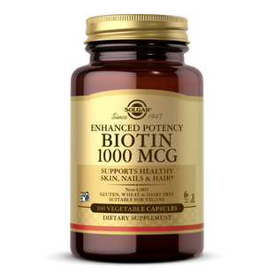 Биотин Solgar (Biotin) 1000 мкг 100 капсул купить в Киеве и Украине