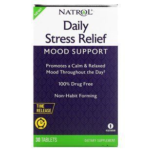 Relief of everyday stress, Extended release tablet, Natrol, 30 tablets.