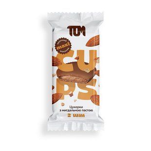 TOM peanut butter, Цукерки з мигдальною пастою в молочному шоколаді, 38 g