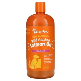 Чистый рыбий жир из лосося для собак и кошек, All Natural Supplement, Zesty Paws, 32 жидк.унц. (946 мл) купить в Киеве и Украине