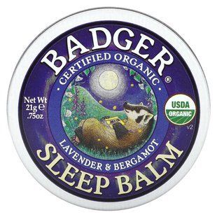 Бальзам для сна лаванда и бергамот Badger Company (Organic Sleep Balm Lavender & Bergamot) 21 г купить в Киеве и Украине