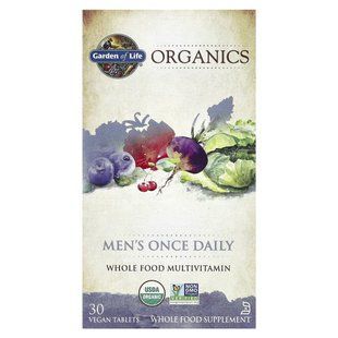 Мультивітаміни для чоловіків щоденно Garden of Life (MyKind Organics Men's Once Daily) 30 веганських таблеток