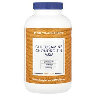 The Vitamin Shoppe, Glucosamine Chondroitin MSM, 360 Capsules купить в Киеве и Украине