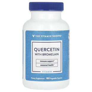 The Vitamin Shoppe, Quercetin With Bromelain, 180 Vegetable Capsules
