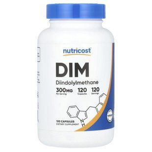 Nutricost, DIM, 300&nbsp;мг, 120&nbsp;капсул
