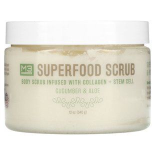 M3 Naturals, Скраб из суперфудов, огурец и алоэ, 340 г (12 унций) купить в Киеве и Украине
