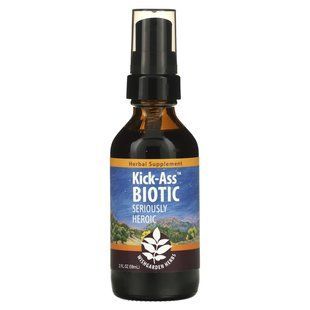 WishGarden Herbs, Kick-Ass&trade; Biotic, Seriously Heroic, 2 fl oz (59 ml)