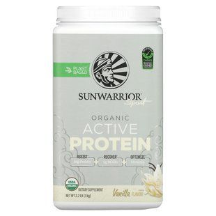 Sunwarrior, Sport, Organic Active Protein, Vanilla, 2.2 lb (1 kg) купить в Киеве и Украине