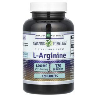 Amazing Nutrition, L-аргинин, 1000 мг, 120 таблеток купить в Киеве и Украине