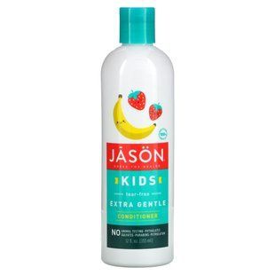 Jason Natural, Extra Gentle Conditioner for Children No More Tears, Strawberry and Banana, 355 ml (12 fl. oz)
