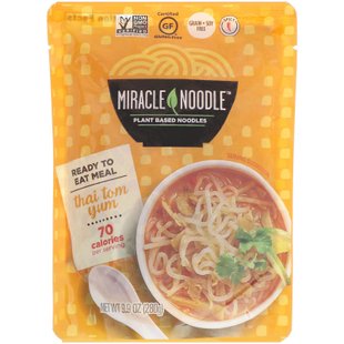 Готовая еда, тайский том ям, Ready-to-Eat Meal, Thai Tom Yum, Miracle Noodle, 280 г купить в Киеве и Украине