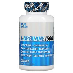 EVLution Nutrition, L-Arginine 1500, 100 capsules