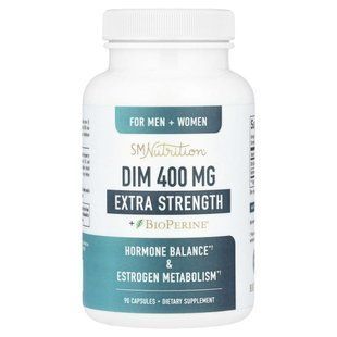SMNutrition, DIM, посиленої дії, 400 мг, 90 капсул