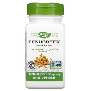 Пажитник Nature's Way (Fenugreek Seed) 610 мг 100 капсул купить в Киеве и Украине