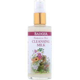 Damask Rose, Cleansing Milk, Badger Company, 4 fluid ounces (118 ml)