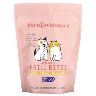 Dr. Mercola, Bark & Whiskers, Antarctic Krill Bites, For Dogs & Cats, 6.34 oz (180 g) купить в Киеве и Украине