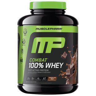 MusclePharm, Combat&reg; 100% Whey Protein Powder, Chocolate Milk, 5 lbs (2.27 kg)