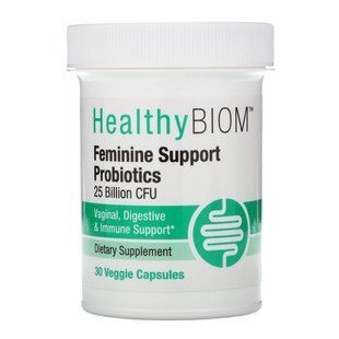 Пробиотики для поддержания женского здоровья, HealthyBiom, 25 млрд КОЕ, 30 вегетарианских капсул купить в Киеве и Украине
