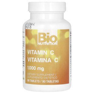 Bio Nutrition, вітамін C, 1000&nbsp;мг, 90&nbsp;таблеток