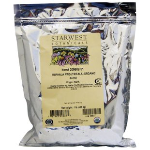 Порошковая смесь органической трифалы, Starwest Botanicals, 1 фунт (453,6 г) купить в Киеве и Украине