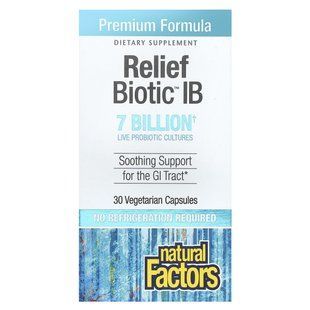 Реліфбіотік Natural Factors (ReliefBiotic) 7 млрд 30 капсул
