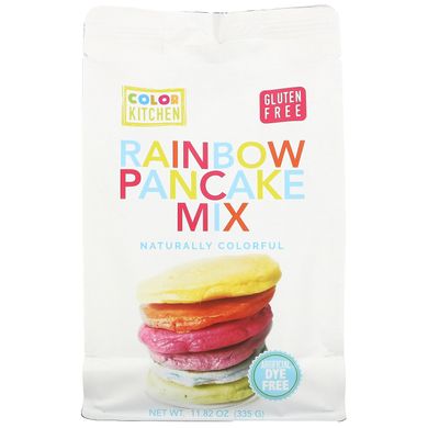 Райдужна суміш для млинців, Rainbow Pancake Mix, ColorKitchen, 457,5 г