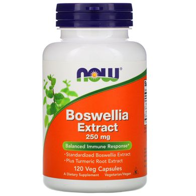 Екстракт босвеллії Now Foods (Boswellia Extract) 250 мг 120 вегетаріанських капсул