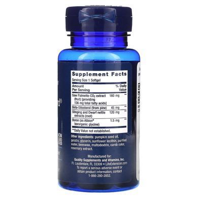 Підтримка здоров'я простати Life Extension (PalmettoGuard Saw Palmetto) 60 капсул