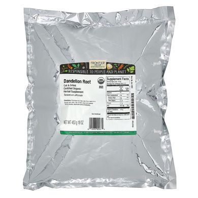 Organic cut and sifted dandelion root