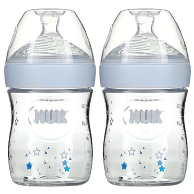 NUK, Simply Natural, детские бутылочки, медленный поток, для младенцев с рождения, 2 шт., 150 мл (5 унций) купить в Киеве и Украине