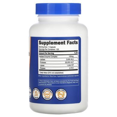 Nutricost, Lactase Enzyme Complex, 3,000 ALU, 120 Capsules купить в Киеве и Украине