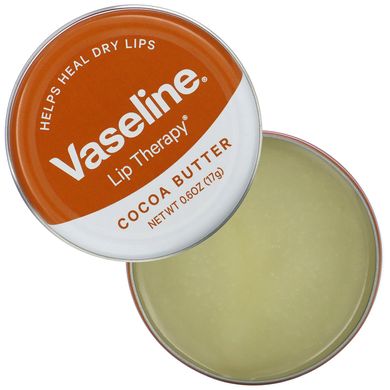 Масло какао, Lip Therapy, Cocoa Butter, Vaseline, 17 г