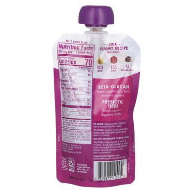 Органічні груші, буряк і ожина, Happy Tot, Super Bellies, Organic Pears, Beets & Blackberries, Happy Family Organics, 113 г