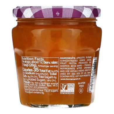 Bonne Maman, Інтенсивний спред з абрикосами, 235 г (8,2 унції)