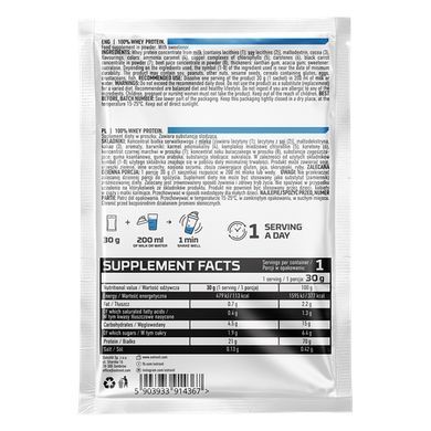 Протеїн 100% Whey Protein OstroVit 30 г Ваніль купить в Киеве и Украине