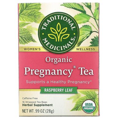 Жіночий чай, чай для вагітних, без кофеїну, Traditional Medicinals, 16 упакованих чайних пакетиків, 28 г