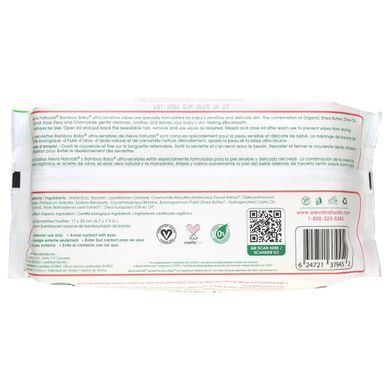 Вологі серветки для надчутливої ​​шкіри Aleva Naturals 72 шт 17Х20 см