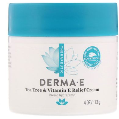 Крем для шкіри антисептик чайне дерево і вітамін Е Derma E (Antiseptic Cream) 113 г