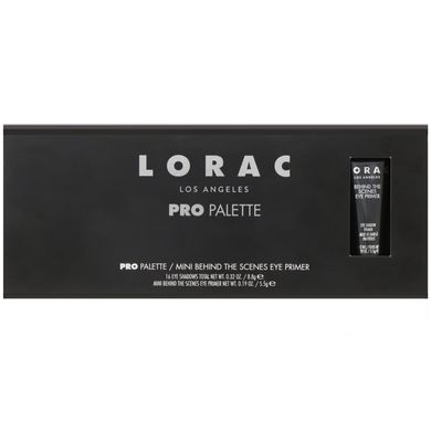 Палітра тіней для повік Pro Palette з основою під тіні Mini Behind The Scenes, Lorac, 14,3 г