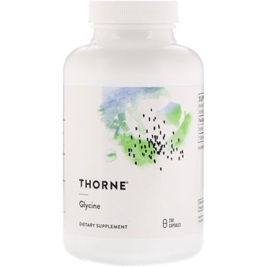 Гліцин Thorne Research (Glycine) 500 мг 250 капсул