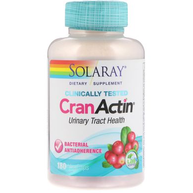 Журавлина для сечовивідних шляхів Solaray (CranActin) 180 капсул