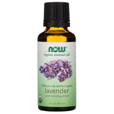 Органічна ефірна олія лаванди Now Foods (Organic Essential Oils Lavender) 30 мл