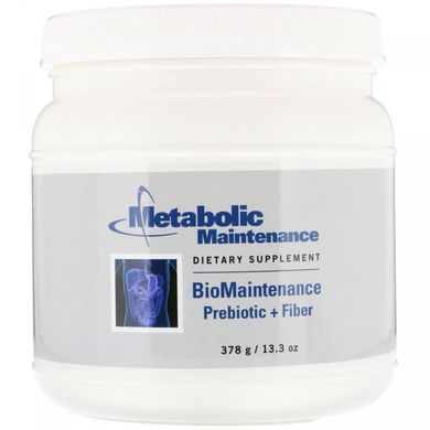 Біо зміст, пребиотик + волокно, Metabolic Maintenance, 378 г