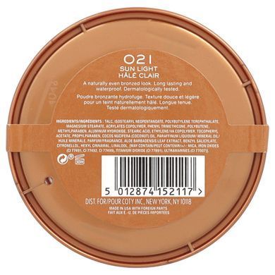 Водостійка бронзуюча пудра, відтінок 021 &laquo;Сонячне світло&raquo;, Rimmel London, 14 г