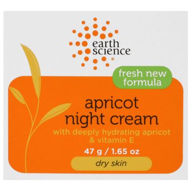 Нічний крем абрикос Earth Science (Night Cream) 47 г