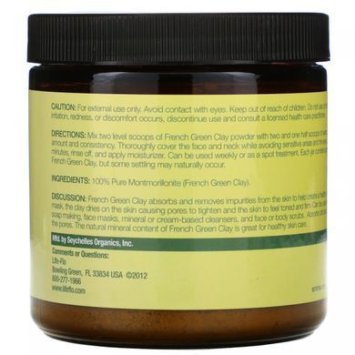 French green clay, detox for face