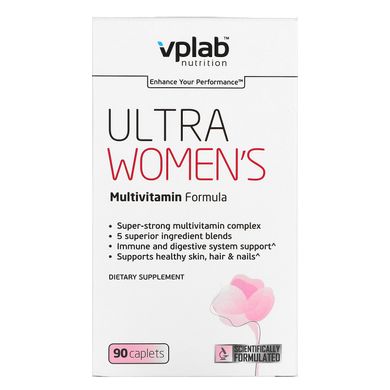 Женские мультивитамины, Ultra Women’s Multivitamin Formula, Vplab, 90 капсул купить в Киеве и Украине