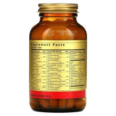 Multivitamins with chelated minerals Solgar (Formula V VM-75) 90 tablets