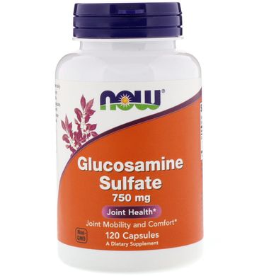 Глюкозамін Сульфат Now Foods (Glucosamine Sulfate) 750 мг 120 капсул