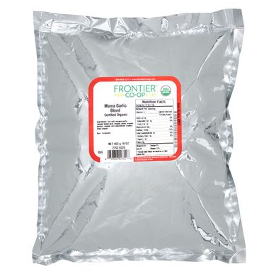 Сертифікована органічна суміш прянощів з часником Mama Garlic, Frontier Natural Products, 453 г